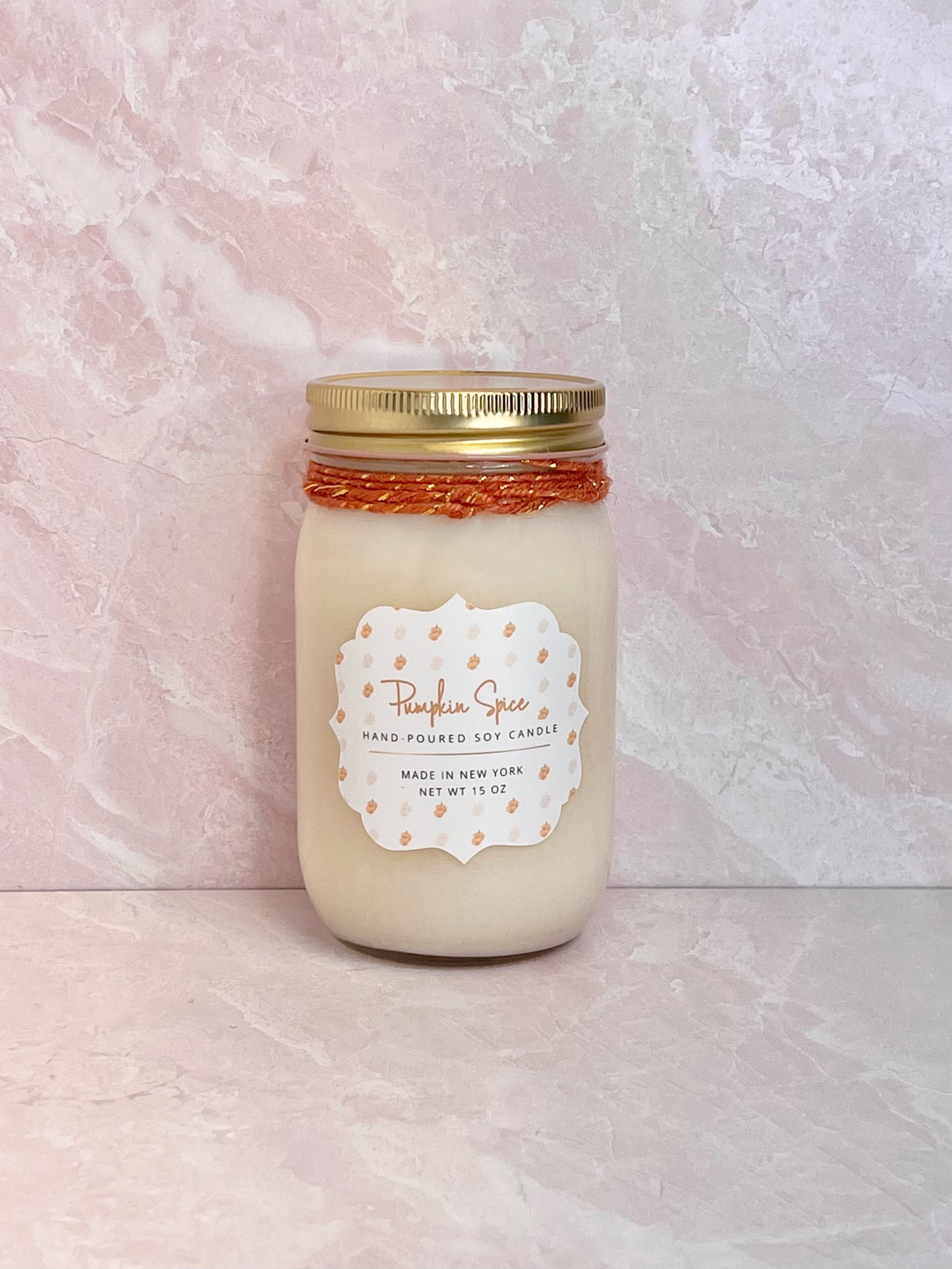 Pumpkin Spice Mason Jar Candle