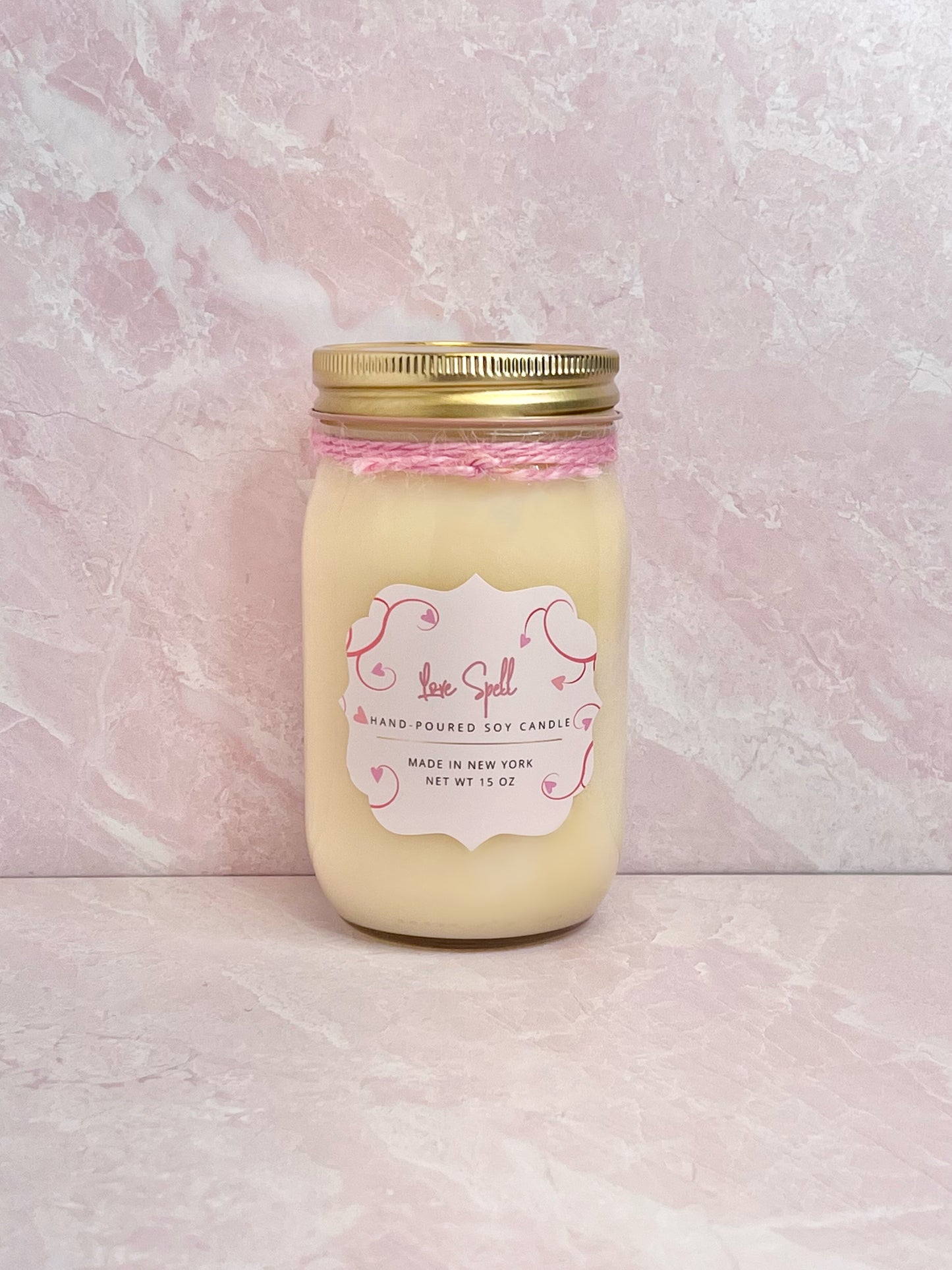 Love Spell Mason Jar Candle