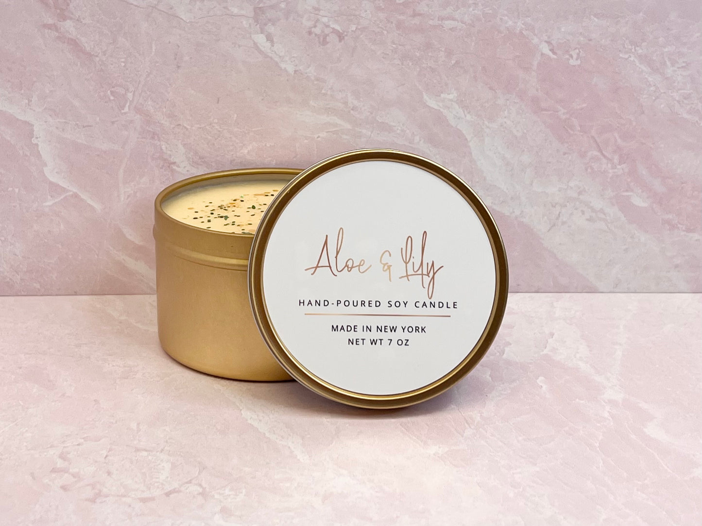 Aloe & Lily Tin Candle